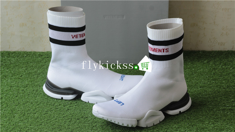 Vetement x Reebok Sock Trainer Dropping White